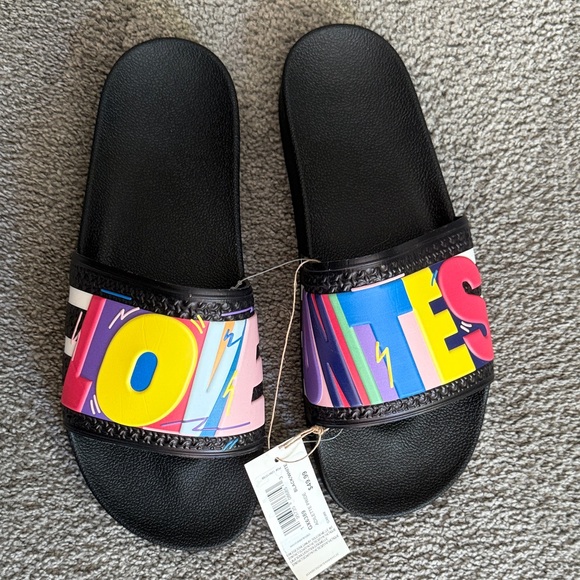 adidas Other - Adidas Adilette Pride Colorful Slide Sandals. Multi-Color. Size 12